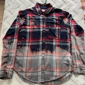 Distressed flannel